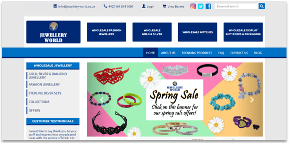 Jewellery world wholesale deals