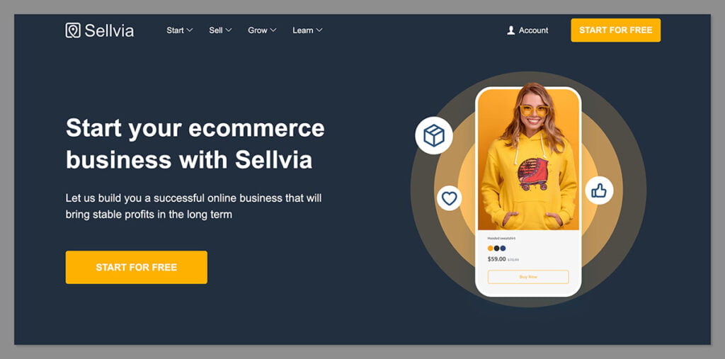 sellvia homepage - fastest dropshipping suppliers