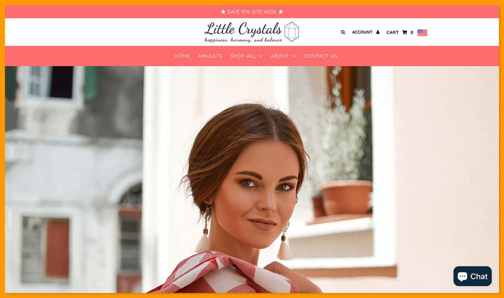 Little-Crystals - best dropshipping store examples