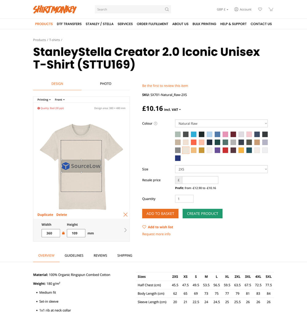 shirtmonkey product