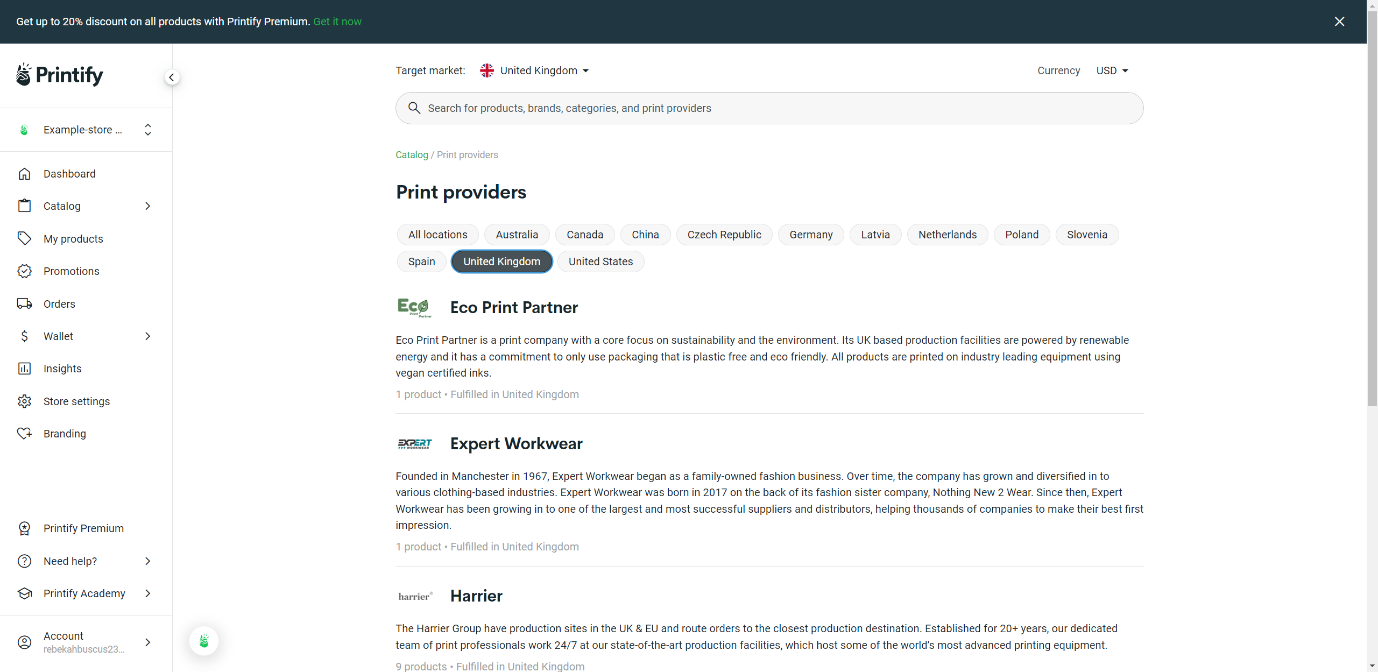 printify print providers