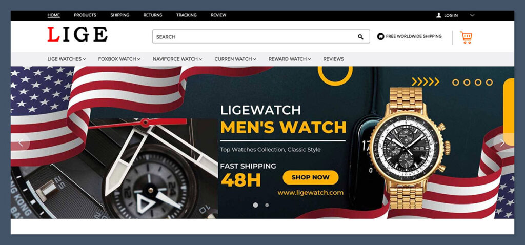 LIGE-Watches-Homepage