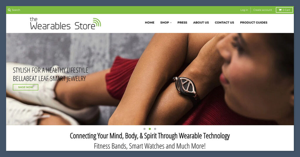 Smartwearable Store Homepage
