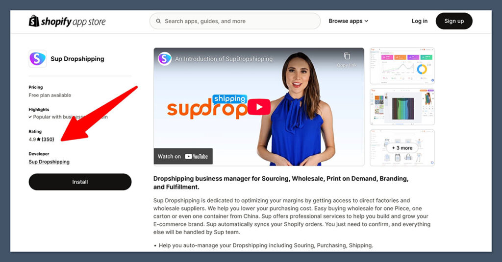 Sup-Dropshipping-Shopify