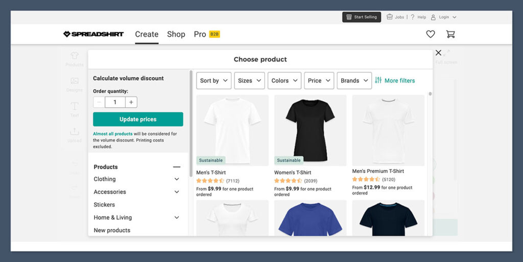 Create-your-own-Spreadshirt