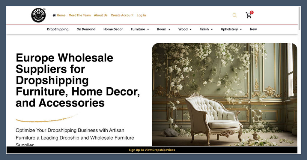 Artisan Furniture Homepage